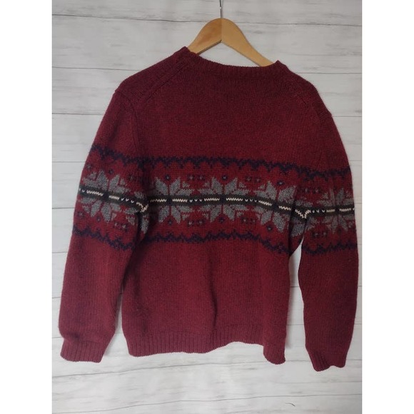 Eddie Bauer Vintage 100% Wool Sweater L - Picture 6 of 8